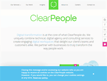 Tablet Screenshot of clearpeople.com